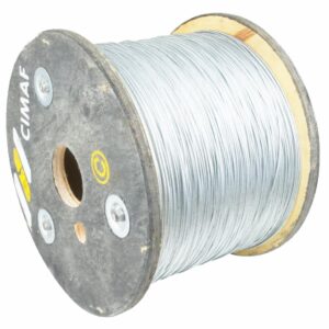 CABO DE AÇO CIMAF REVESTIDO DE PVC INCOLOR - CLASSE 6X7 - ALMA DE FIBRA